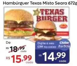 Barbosa Supermercados Hambúrguer texas misto seara oferta