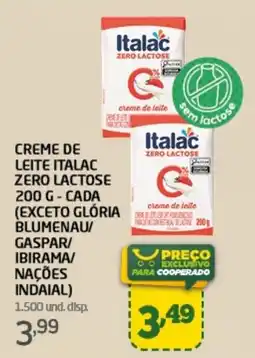 Cooper Creme de leite italac zero lactose oferta