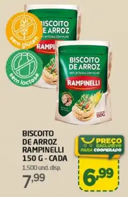Cooper Biscoito de arroz rampinelli oferta