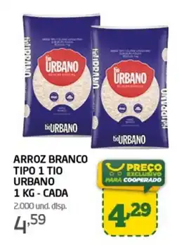Cooper Arroz branco tipo 1 tio urbano oferta