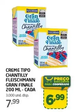 Cooper Creme tipo chantilly fleischmann gran finale oferta