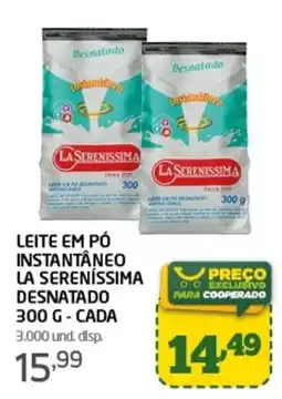 Cooper Leite em pó instantâneo la sereníssima desnatado oferta