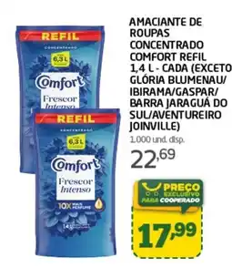 Cooper Amaciantede roupas concentrado comfort refil oferta