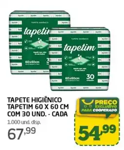 Cooper Tapete higiênico tapetim oferta