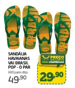Cooper Sandália havaianas vai brasil pop - o par oferta