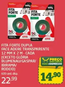 Cooper Fita forte dupla transparente oferta