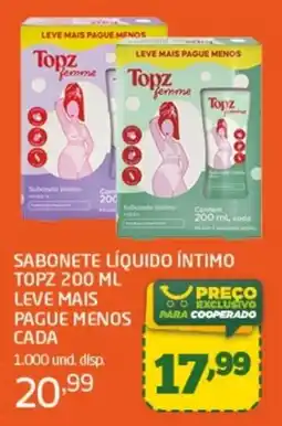 Cooper Sabonete líquido íntimo topz femme oferta