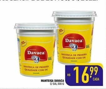 Manteiga davaca c/sal 500g