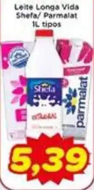 Fonte Nova Leite Longa Vida Shefa/ Parmalat 1L tipos oferta