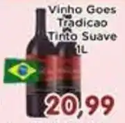 Fonte Nova Vinho Goes Tradicao Tinto Suave oferta