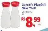 Camiño supermercados Garrafa Plasútil New York Vermelha oferta