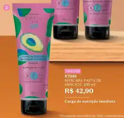 O Boticário Máscara pasta de abacate, oferta