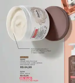 O Boticário Creme para pentear cachos 2abc a 3abc ciência das curvas, oferta