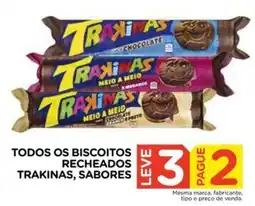 Carrefour Todos os biscoitos trakinas, sabores oferta