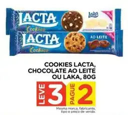 Carrefour cookies lacta, chocolate ao leite ou laka oferta