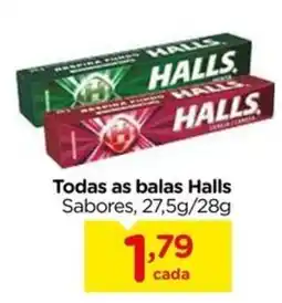 Carrefour Todas as balas halls oferta
