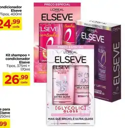 Carrefour Kit shampoo + condicionador elseve oferta