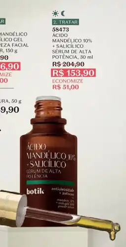 O Boticário Ácido mandélico 10% +salicílico serum de alta potência oferta