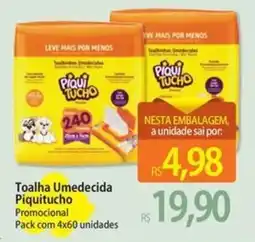 Atacadão Toalha Umedecida Piquituchto oferta