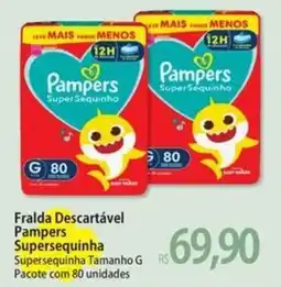 Atacadão Fralda descartável pampers supersequinha oferta
