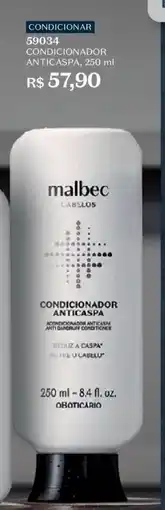 O Boticário Condicionador anticaspa oferta