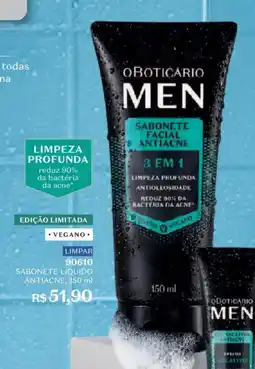 O Boticário Sabonete líquido antiacne oferta