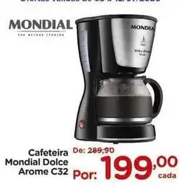 Carrefour Mondial - cafeteira dolce arome c32 oferta