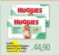 Atacadão Huggies - fralda descartável natural care mega oferta