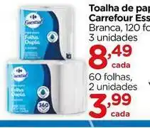 Carrefour Carrefour - toalha de papel essential oferta