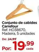 Carrefour Carrefour - conjunto de cabides oferta