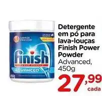 Carrefour Finish - detergente em pó para lava-louças power powder oferta