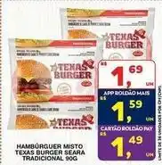 Roldão Seara - hambúrguer misto texas burger oferta