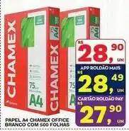 Roldão Chamex - papel a4 office branco com 500 folhas oferta