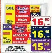Roldão Mega - saco para lixo mega econômico oferta