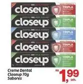 Fort Atacadista Close up - creme dental 70g sabores oferta