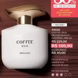 O Boticário Coffee duo desodorante colonia oferta