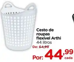 Carrefour Cesto de roupas flexível arthi oferta