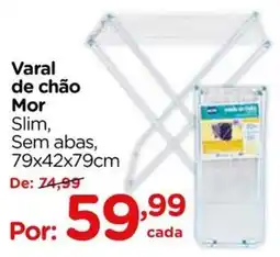 Carrefour Varal de chão Mor Slim, Sem abas oferta