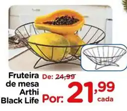 Carrefour Fruteira de mesa Arthi Black Life oferta