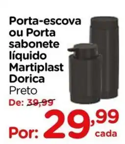 Carrefour Porta-escova ou Porta sabonete líquido Martiplast Dorica Preto oferta