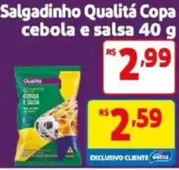 Mercado Extra Salgadinho Qualitá Copa cebola e salsa oferta