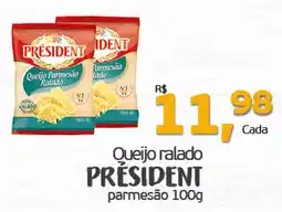 Cometa Supermercados Queijo ralado prêsident parmesão oferta
