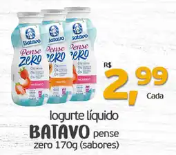 Cometa Supermercados logurte líquido batavo pense zero oferta