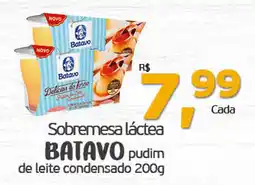 Cometa Supermercados Sobremesa láctea batavo pudim de leite condensado oferta