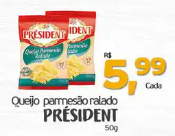 Cometa Supermercados Queijo parmesão ralado président oferta