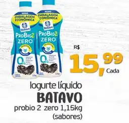 Cometa Supermercados logurte líquido batavo probio 2 zero oferta