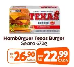 Supermercados Mateus Hambúrguer texas burger oferta