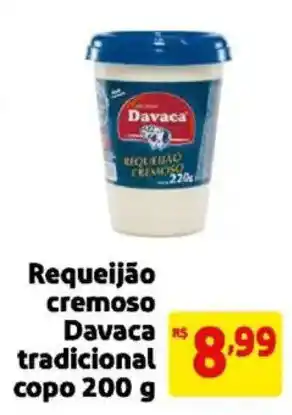 Requeijão cremoso davaca tradicional