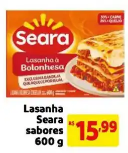 Mercado Extra Lasanha seara sabores oferta
