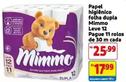 Mercado Extra Papel higiênico folha dupla mimmo oferta